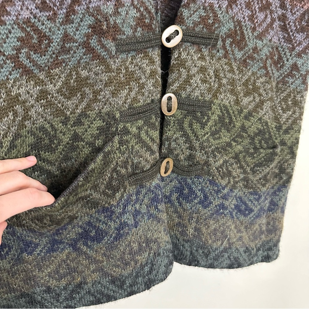 Peruvian Connection Alpaca Colorful Striped Sleeveless Vest - Picture 3 of 9